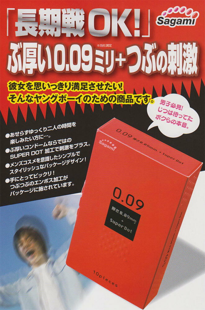 歯科と日用雑貨 オフィスKannaのサガミ　009ドット　コンドーム　10個入｜アングル3
