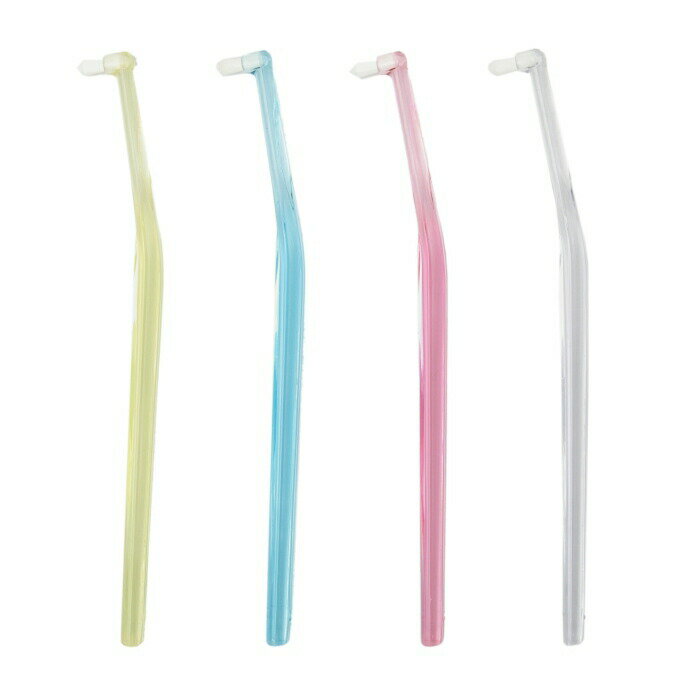 【ポイント5倍当店バナーよりエントリー必須】【24本入り】 オーラルケア オーソワン 各色6本入り　かたさ　S/M　カラー　イエロー　ブルー　ピンク　クリア　　ワンタフト 歯ブラシ