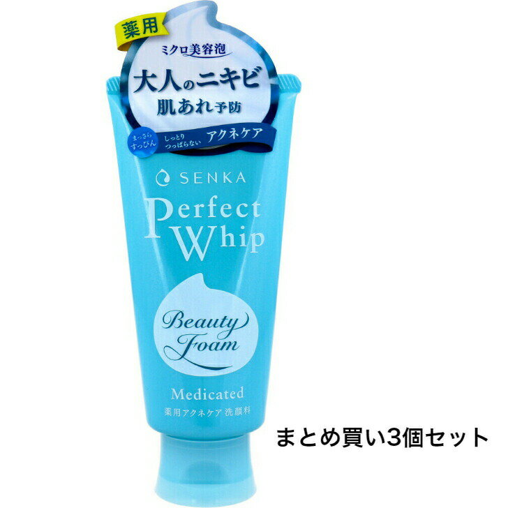 【ポイント5倍当店バナーよりエントリー必須】【まとめ買い3個セット】NEW　洗顔専科 パーフェクトホイップ 薬用 アクネケア 120g