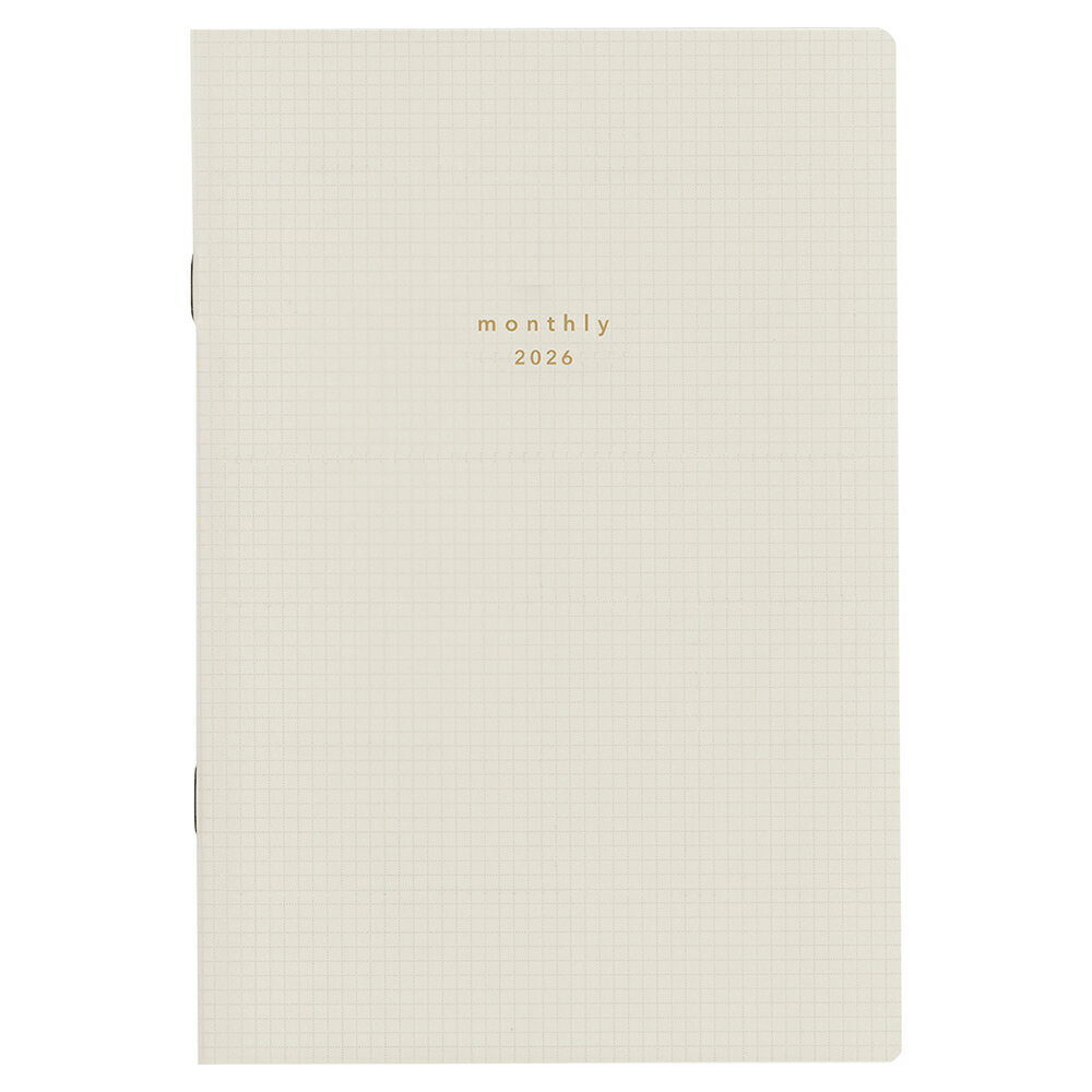 【ポイント10倍キャンペーン当店バナーよりエントリー必須】【ダイゴー】E8035 2026年1月始まり isshoni. マンスリーダイアリー B6 ホワイト スケジュール 社会人 手帳