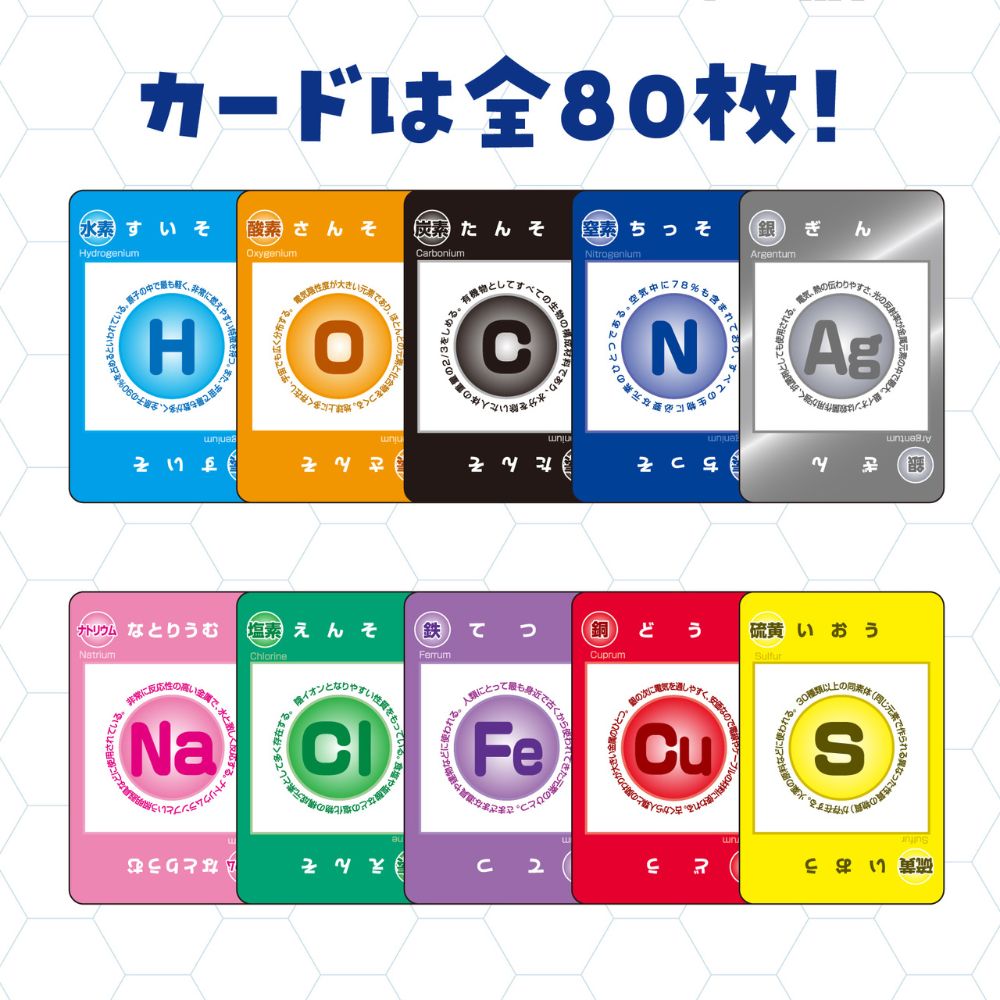 【ポイント10倍キャンペーン当店バナーよりエントリー必須】原子モデルカードゲーム (94695) 知育玩具 元素記号のゲーム 化学 キッズ 学習ゲーム 家族で遊べる 入学祝い アーテック 3