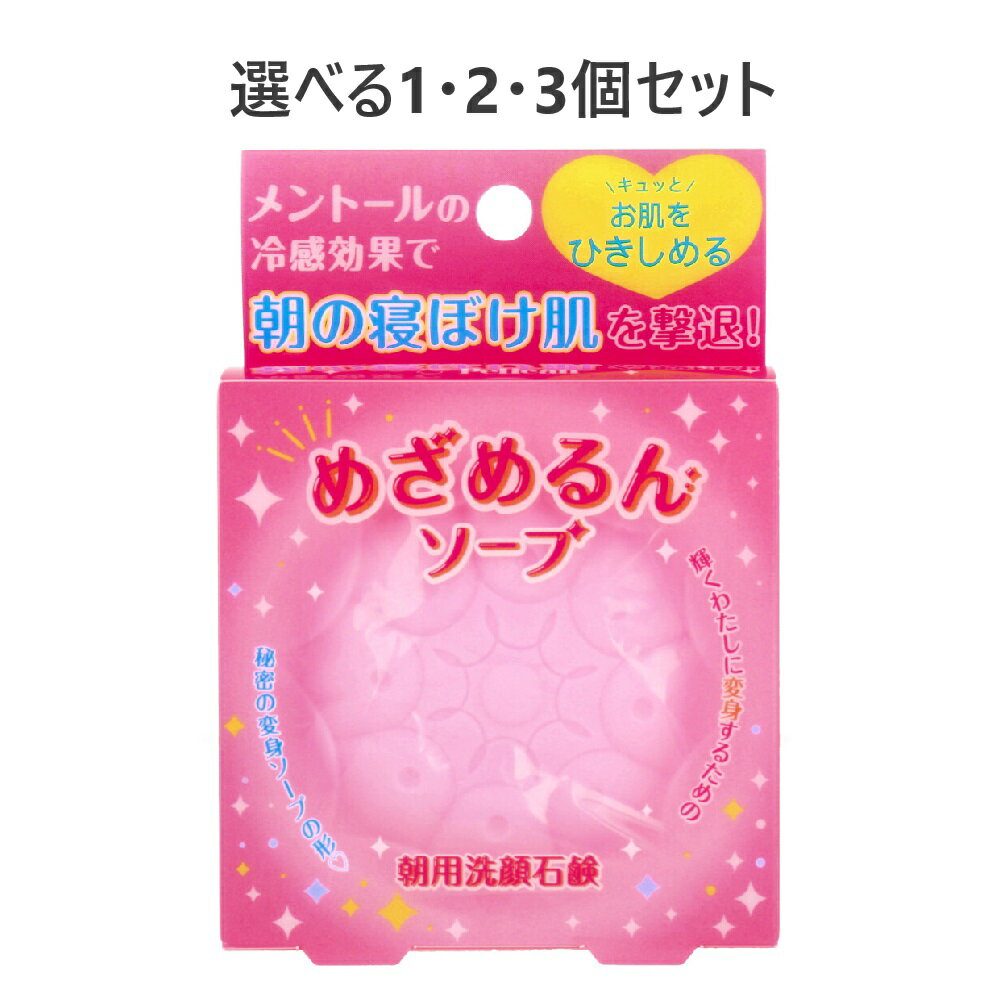 【ポイント10倍キャンペーン当店バナーよりエントリー必須】【選べる1・2・3個セット】朝用洗顔石鹸 め..