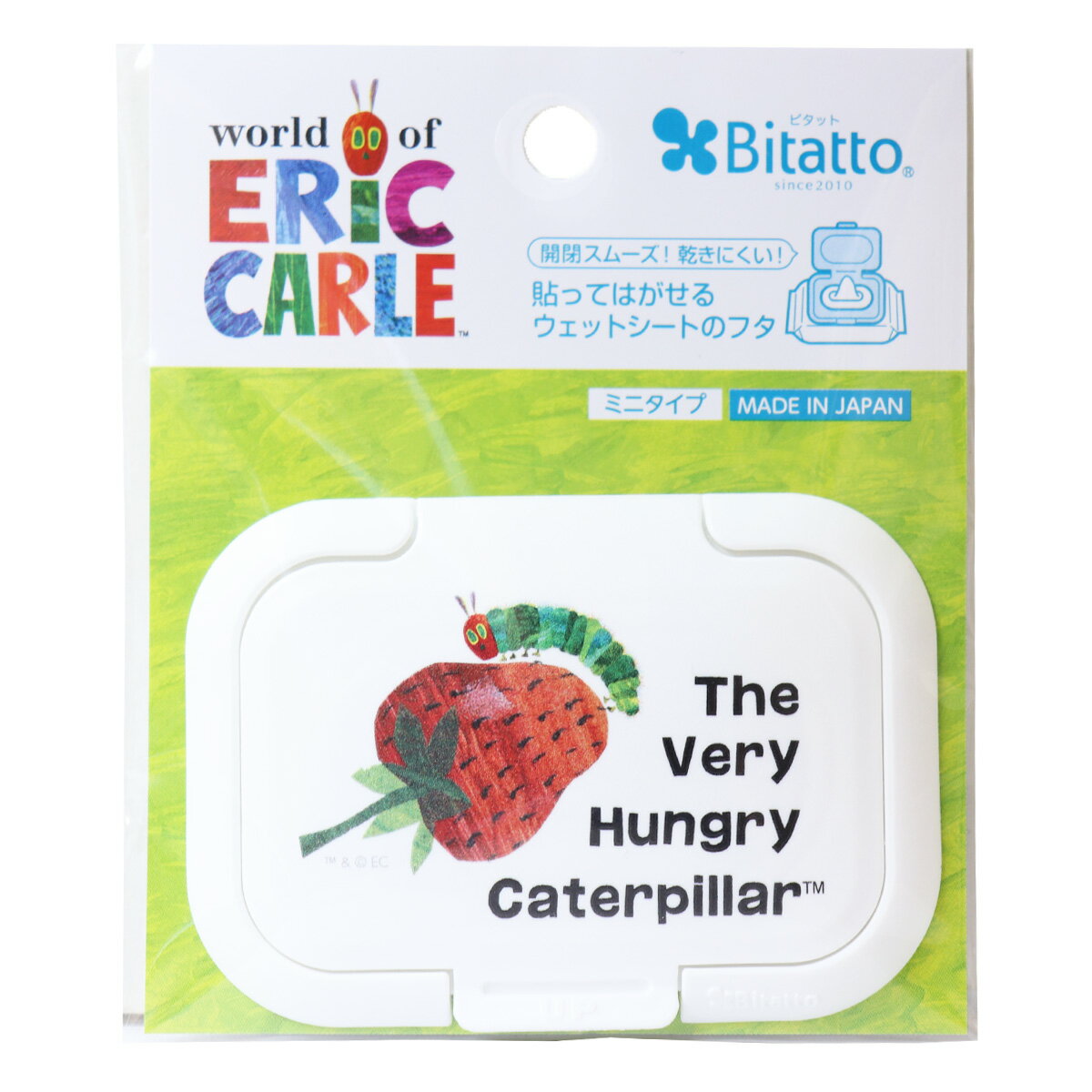 【ポイント10倍キャンペーン当店バナーよりエントリー必須】ビタット ウェットシートのフタ ミニ はらぺこあおむし イチゴ 絵本 便利