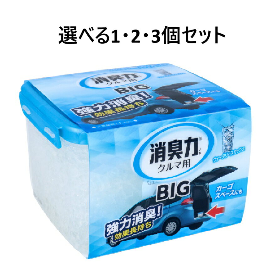 【ポイント10倍キャンペーン当店バナーよりエントリー必須】【選べる1・2・3個セット】クルマの消臭力 BIG ウォータリースカッシュ 大容量900g 車用品 車内 芳香剤 空間消臭