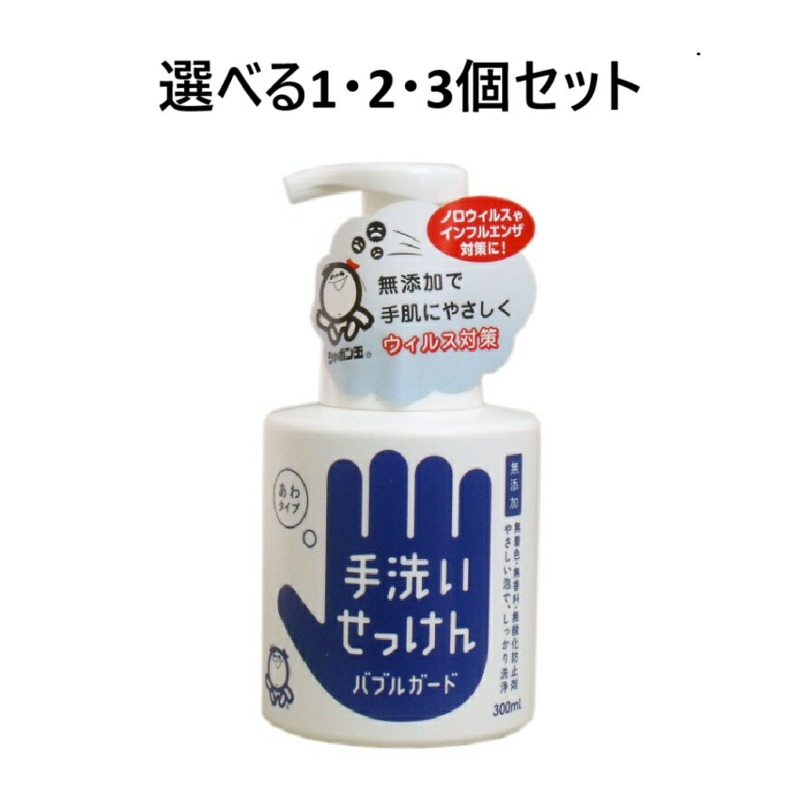 【ポイント10倍キャンペーン当店バナーよりエントリー必須】【選べる1・2・3個セット】手洗いせっけん バブルガード あわタイプ 300mL 手洗い ハンドソープ せっけん(4)