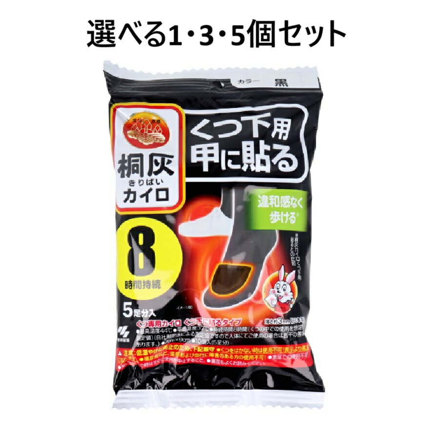 【ポイント10倍キャンペーン当店バナーよりエントリー必須】【選べる1・3・5個セット】桐灰カイロ くつ..