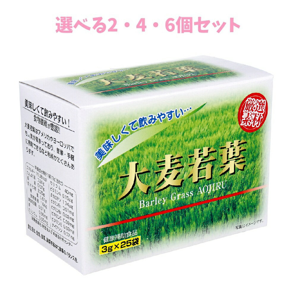 【ポイント10倍キャンペーン当店バナーよりエントリー必須】【選べる2・4・6個セット】大麦若葉 3g×25袋