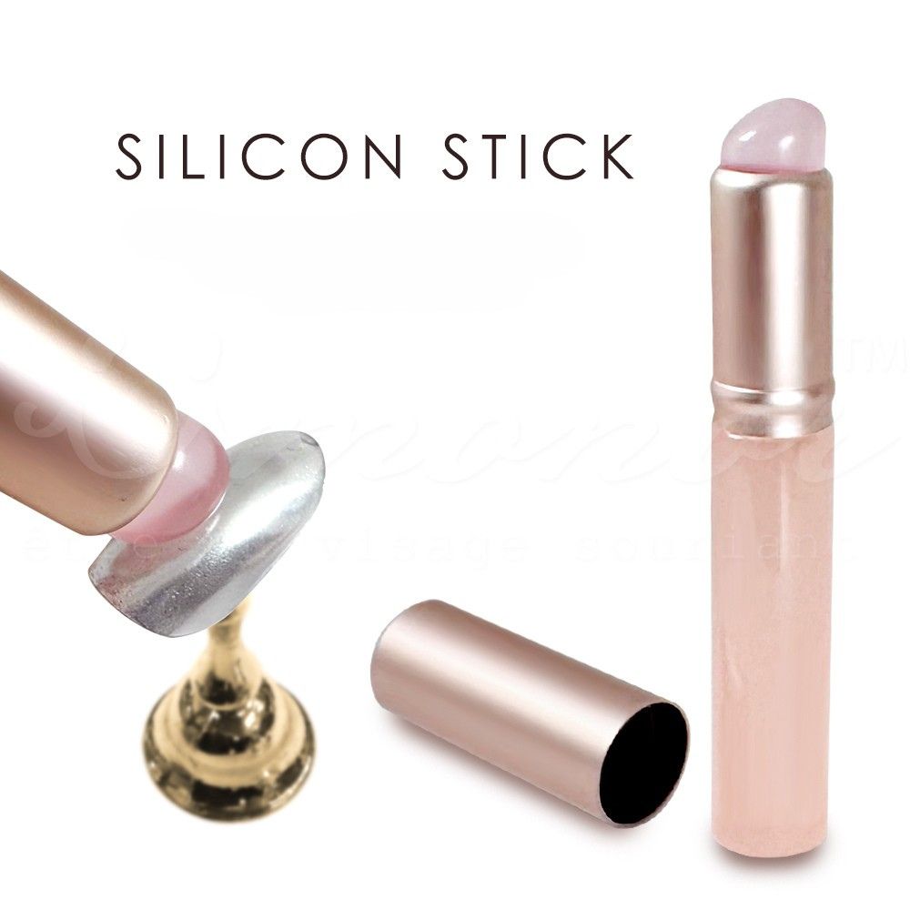 【ポイント10倍キャンペーン当店バナーよりエントリー必須】【選べる1・3・5本セット】シリコンスティック キャップ付き リップ型 ミラーパウダー、グラデーション...