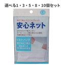 【ポイント10倍キャンペーン当店バナーよりエントリー必須】【選べる1・3・5・8・10個セット】安心ネット (ネット包帯) リストバンド 2枚入 伸縮自在 ガーゼ・シップ薬の固定(4)