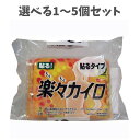 【ポイント10倍キャンペーン当店バナーよりエントリー必須】【選べる1〜5個セット】楽々カイロ 貼るレギュラー 10枚入 冬場の防寒対策 あたたか ぽかぽか