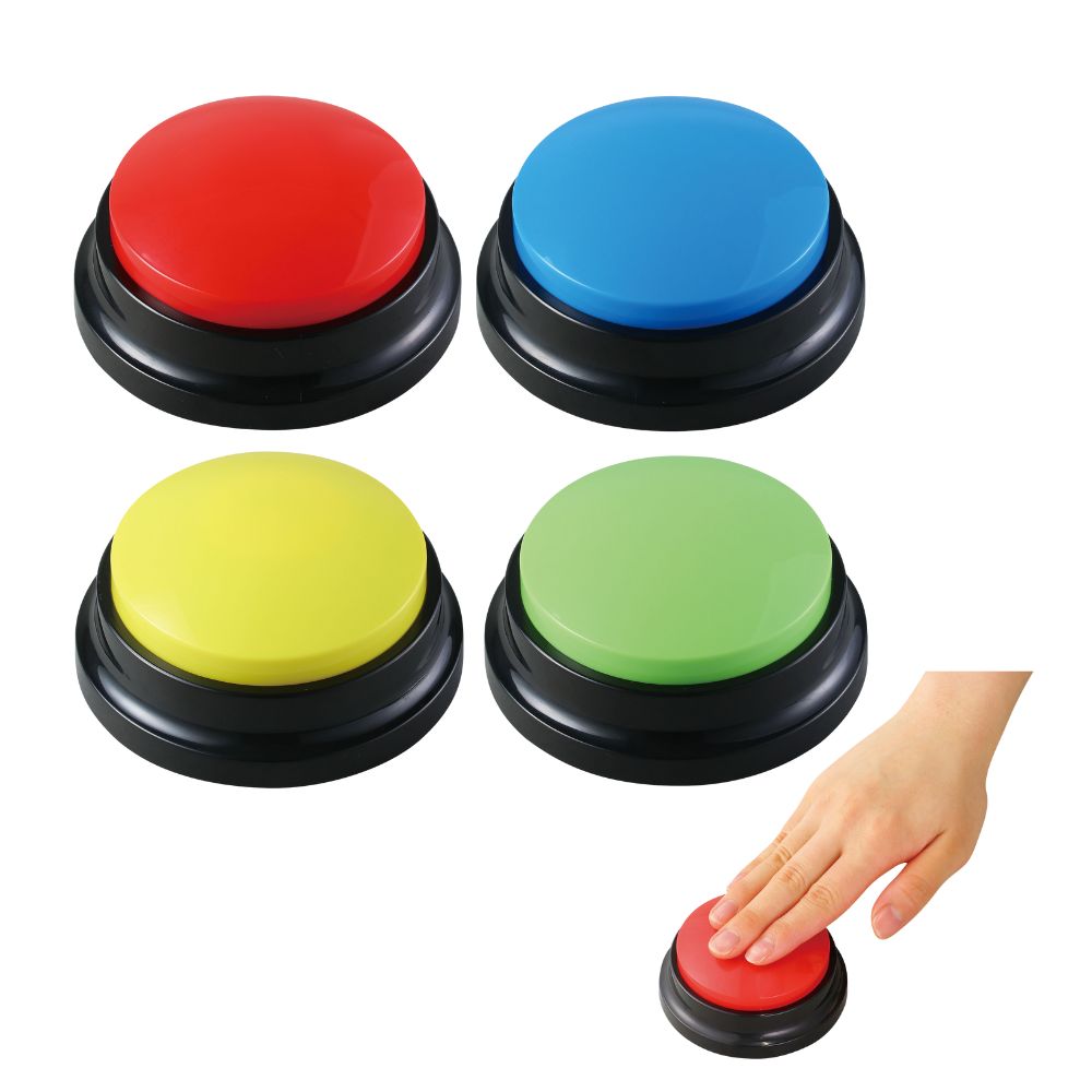 【ポイント10倍キャンペーン当店バナーよりエントリー必須】RECプッシュ 赤(75221) 青(75222) 黄(75223) 緑(75224) 4色セット(75225) 録音ボタン 音声 再生 VOCA コミュニケーション 意思疎通