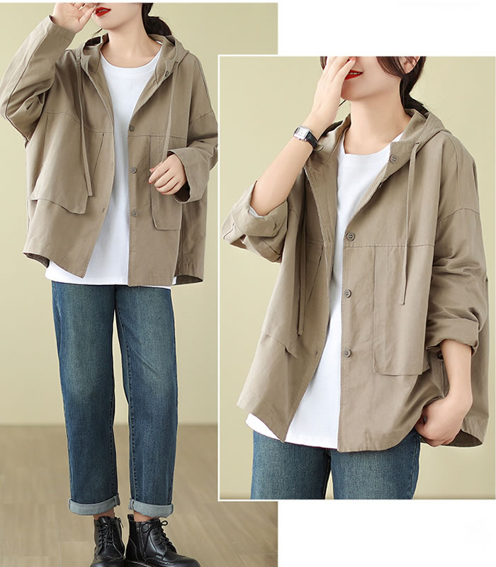激安!【超目玉商品】新作コート春 レディースコート 春パーカーレディースジャケット春 レディースアウター ショートコート 春コート 春アウター 春ジャケット 大人コート おしゃれ きれいめコート コットンジャケット春 カジュアル お呼ばれ 通勤 通学 お出かけ デート