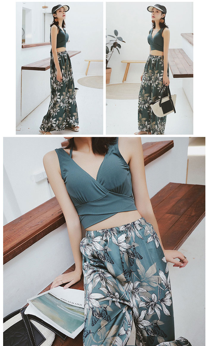 激安【超目玉商品】新作水着レディース ビーチ水着 リゾート水着 レディース水着 みずぎ 海水浴 プール 海外旅行水着 3点セット 体型カバー ビキニレディース 水着 おしゃれ 可愛い 大きいサイズ ワイヤーあり パッド付き 花柄 ハイウエスト お尻隠し レディースビキニ