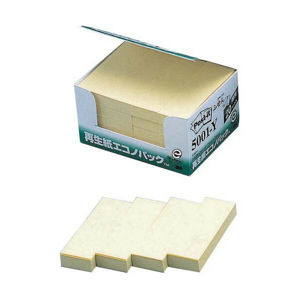 乐天商城 - スリーエムジャパン【3M】〈旧住友3M〉 ポスト・イット(Post It)エコノパック製品シリーズ ふせん イエロー 100枚×20個パック 5001-Y