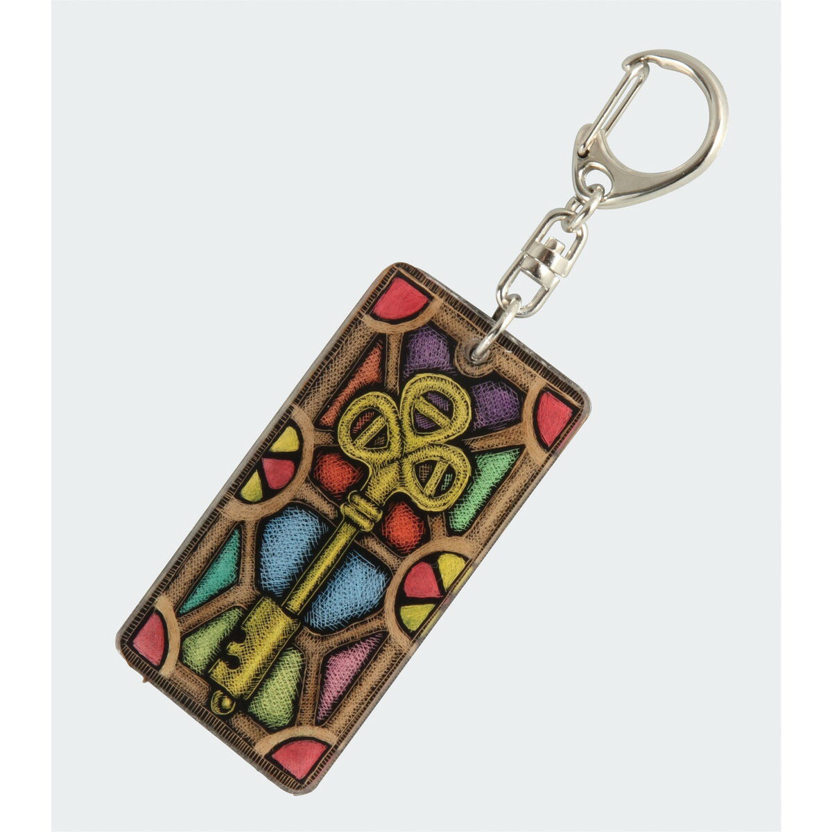 【11月25日24H限定★エントリーで全商品P10倍!】Artec(アーテック) アートガラスキーホルダーレザー付(長方形) #13206