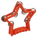 【11月25日24H限定★エントリーで全商品P10倍!】アーテック 星形タンバリン 赤 #14855 運動会 発表会