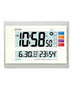【6月22日20時-27日1時59分までエントリーで2点購入P5倍・3点以上でP10倍】カシオ 電波掛け時計 IDL-140J-7JF 温度・湿度・日付・曜日表示付 電波時計(置き掛け兼用) ウェーブセプター(CASIO wave ceptor) インテリアクロック 「乾燥肌注意」機能搭載(3)