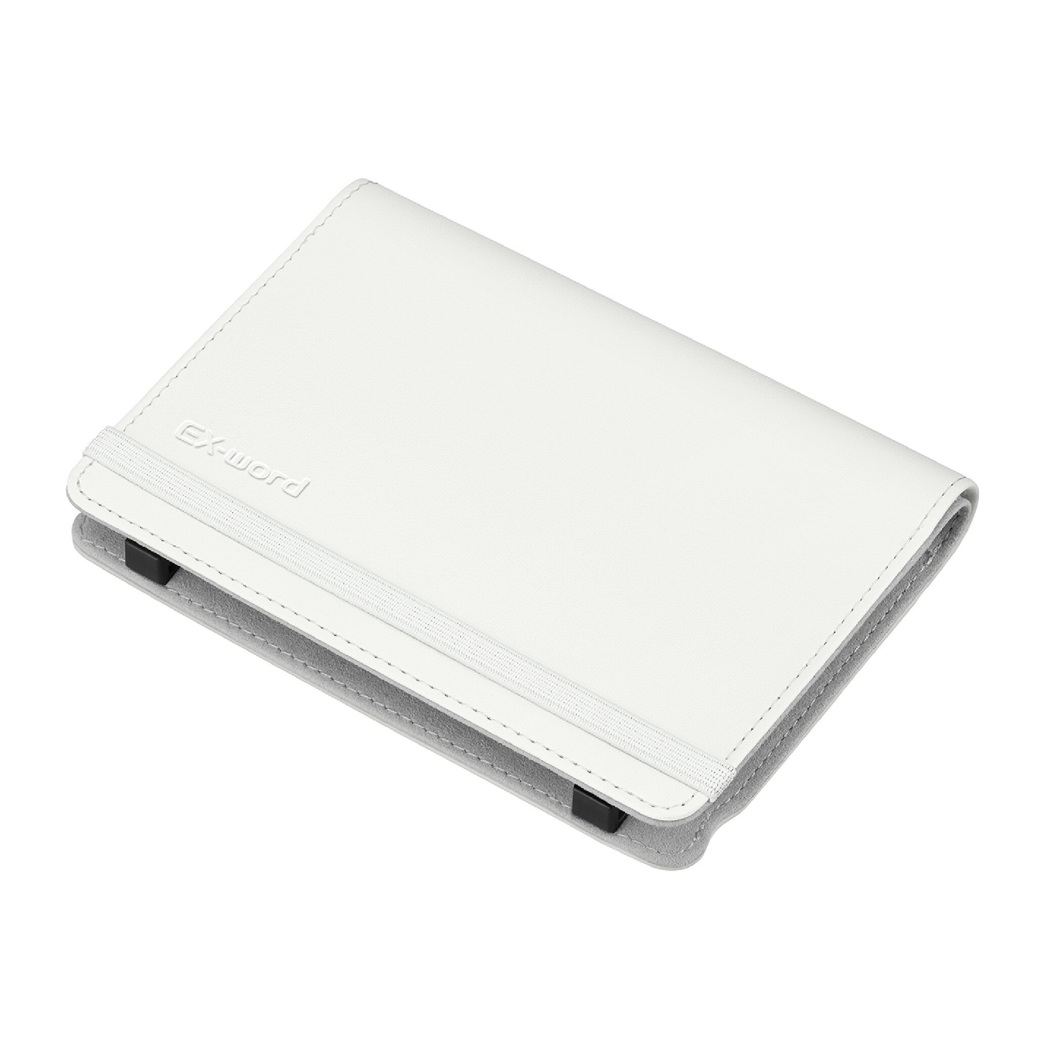 Rakuten - 【クーポン3Days最大2,000円オフクーポン+ポイント2倍 5月1日-3日23時59分まで】【純正】カシオCASIO 電子辞書 EX-word　ブックカバータイプケース XD-CC2605BK　ホワイト