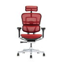 関家具 エルゴヒューマン プロ2 ハイタイプ ブラックフレーム EHP2-HAM-DR-BF-RD レッド