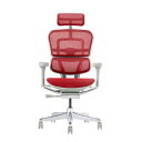 関家具 エルゴヒューマン プロ2 ハイタイプ グレーフレーム EHP2-HAM-DR-GF-RD レッド