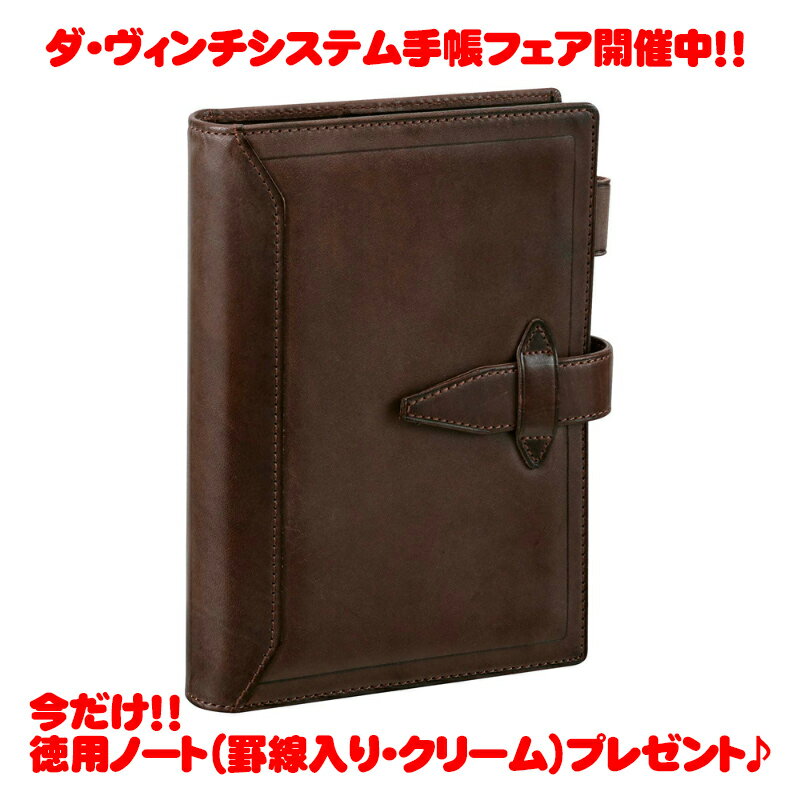 ダ・ヴィンチ 手帳 【6月4日20時-11日1時59分までエントリーで2点購入P5倍・3点以上でP10倍】【ラッピング無料】 レイメイ藤井 Raymay ダ・ヴィンチグランデ ロロマクラシック ダヴィンチ ダークブラウン 聖書 サイズ システム手帳 リング24mm DB3014E