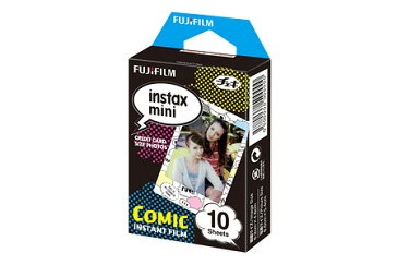 FUJIFILM＜富士フイルム＞インスタントカメラ チェキ専用 インスタントカラーフィルム instax mini 絵柄入りフレーム コミック チェキフィルム INSTAX MINI COMIC WW 1 【RCP】