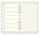 ダヴィンチ 手帳 リフィル レイメイ スケジュール帳 ビジネス手帳 聖書 フリー2DAYS 文具 ステーショナリー 差し替え 替え用紙 予定 メモ リング