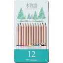 トンボ鉛筆 缶入色鉛筆 S木物語 12色 CB-RS12C 森林認証鉛筆 エコ 環境対応(3)