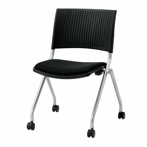 ジョインテックス 会議イス FJC-K5 ブラック 肘無し 347129