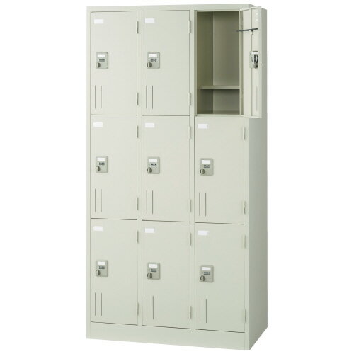 【11/10(日)24h限定★抽選で2人に1人が最大全額ポイントバック★要エントリー】ジョインテックス 多人数ロッカー SV-G9K 9人用 ダイヤル錠 740566