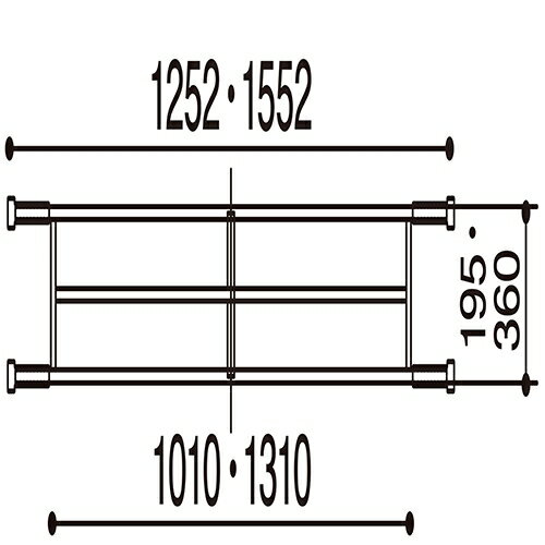 TOKIO テーブルTWN用棚 TWN-T1545 1545用 754349