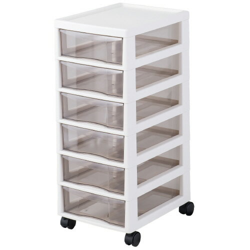 【1月9日20時〜16日1時59分まで全品ポイント2倍】JEJ クリアチェスト アプロス A4深型6段 754601