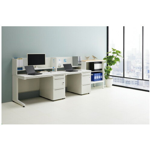 プラス UJ机上棚 W1200 UJ-S124KT W4 768376 [2]