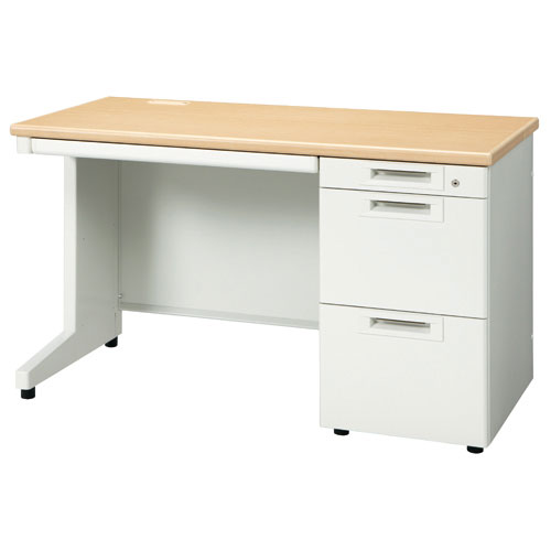 プラス 片袖机 RJ-126A-3 WMホワイトメープル引出A 829893