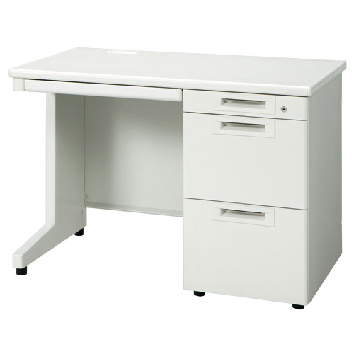 プラス 片袖机 RJ-106A-3 WH ホワイト 引出A 829895
