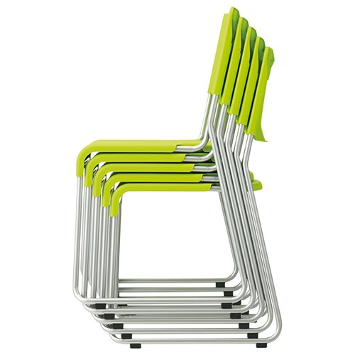 プラス スクールチェア SC-334 ライトグリーン 868840 [2]