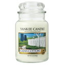 【ラッピング無料！】アロマキャンドル YCジャーL クリーンコットン YK0060501【ヤンキーキャンドル YANKEE CANDLE】カメヤマキャンドルハウス