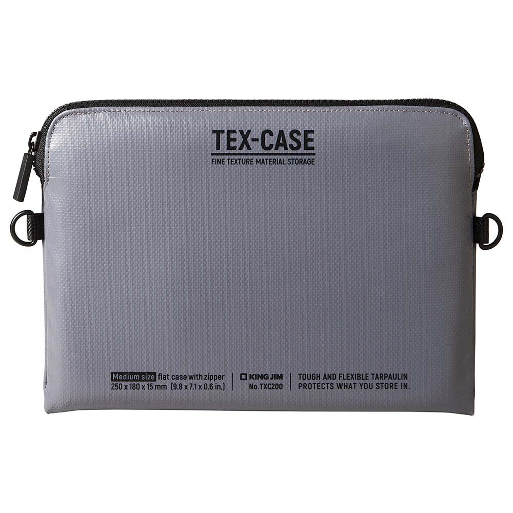 【11月25日24H限定★エントリーで全商品P10倍！】キングジム KINGJIM テクスケース TEX-CASE Mサイズ グレ- TXC200-GY