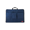 【7月20日24H限定★エントリーで全商品P10倍!】LIHIT LAB.<リヒトラブ>バッグ イン バッグ ワイド A4藍 A7559-11