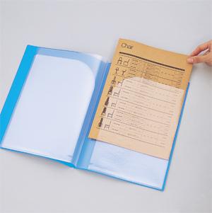【4月4日20時-10日1時59分までエントリーで2点購入P5倍・3点以上でP10倍】LIHIT LAB.＜リヒトラブ＞クリヤーブック（オープンポケット）A4S 乳白 N7100-1