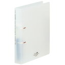 LIHIT LAB.<リヒトラブ> AQUA DROPs<アクア ドロップス> D型リングファイル<ツイストリング> A4サイズ・S型(タテ型) 2穴 乳白 F5021-1(F-5021-1)