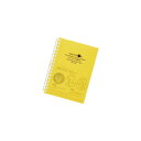 LIHIT LAB.<リヒトラブ>AQUA DROPs ツイストリング・ノート(A6・横罫)A6・S型 17穴 N-1664-5黄/N1664-5/N1664-黄/N-1664-黄