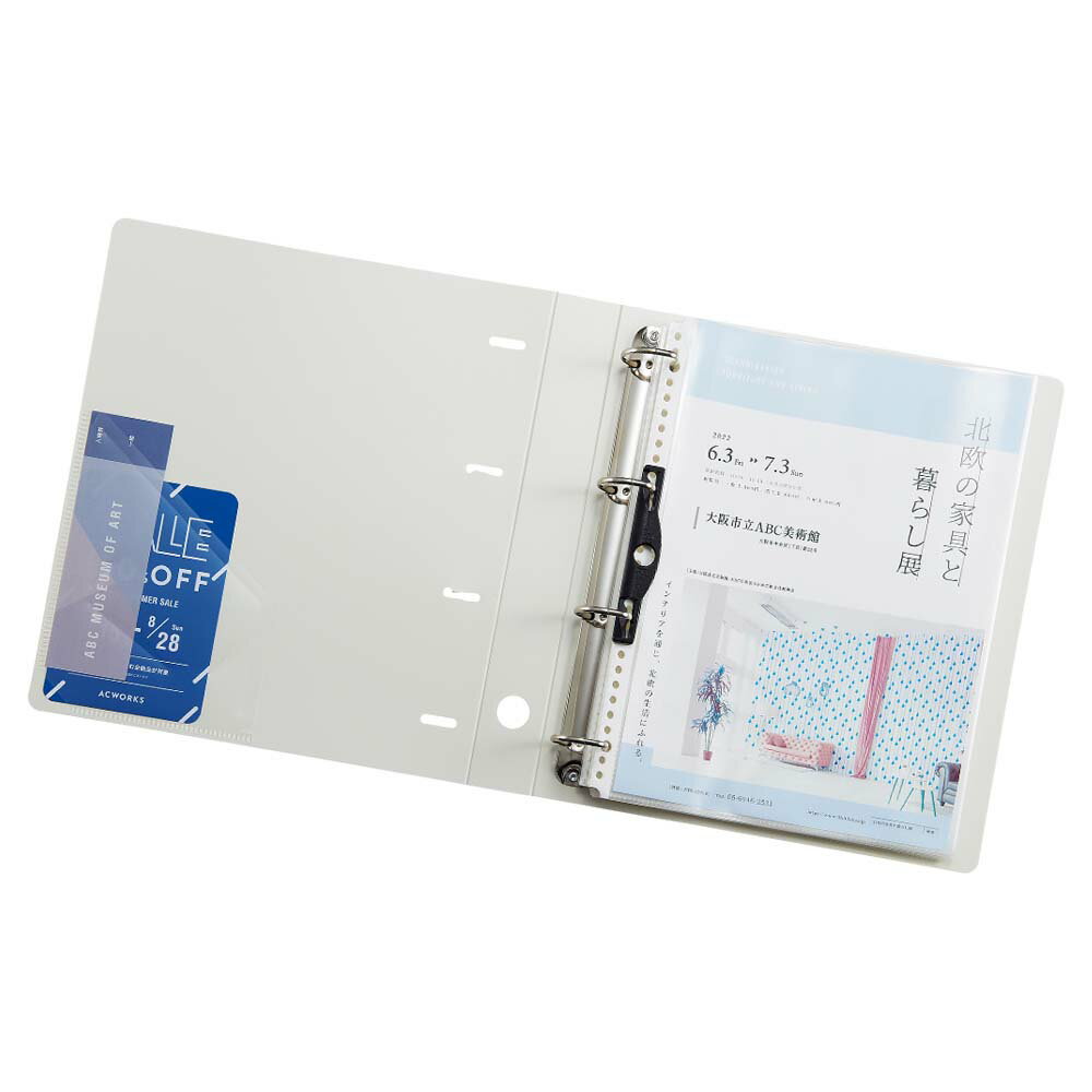 【4月4日20時-10日1時59分までエントリーで2点購入P5倍・3点以上でP10倍】リヒトラブ LIHITLAB リクエスト D型リングファイル A4S G1270-8 推し活文具 収納 カード 4穴 ブルー