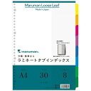 マルマン ラミネートタブインデックス A4見出し 30穴 8山 LT4008