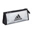 【5/1(水)-5/6(月)9:59迄！FLASH★COUPON 最大2,000円オフ】三菱鉛筆adidas＜アディダス＞筆入PT－1400　AI04　銀黒　PT1400AI04S24