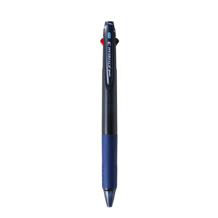三菱鉛筆ジェットストリームボールペン極細0．5mm3色　透明ネイビ—　SXE340005T.9