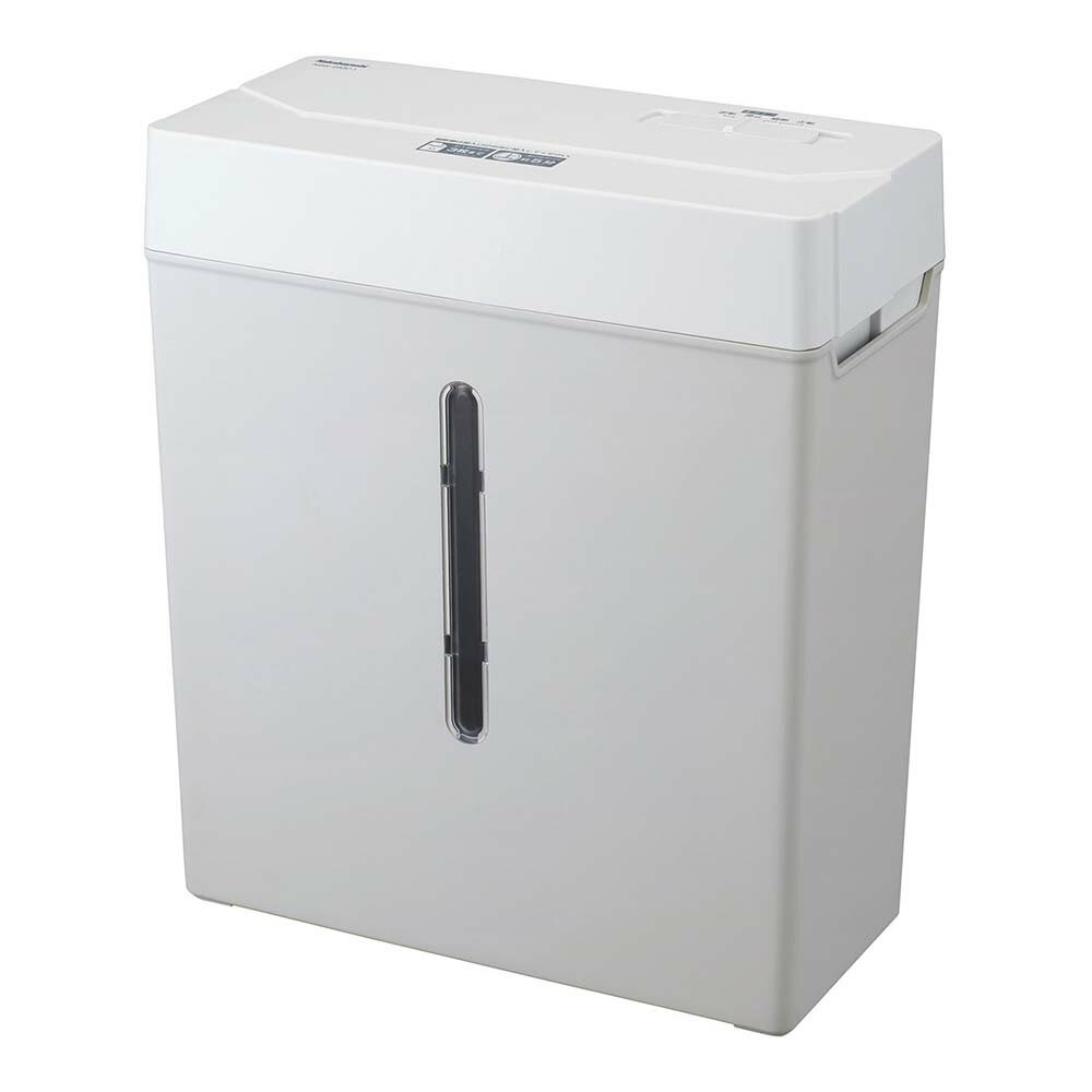 【最大2,000円オフCOUPON 6月1日-6日9時59分まで】ナカバヤシ nakabayashi パーソナルシュレッダ マイクロカット グレー NSE-SM01GY スリム コンパクト シンプル マイクロカット 静音 安心設計
