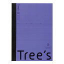 日本ノート スタンダードノート Tree's B5サイズ B罫30枚 バイオレット UTR3BV