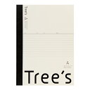 【7月20日24H限定★エントリーで全商品P10倍!】日本ノート スタンダードノート Tree's B5サイズ A罫50枚 クリーム UTR5AC