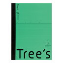 日本ノート スタンダードノート Tree's A4サイズ B罫40枚 グリーン UTRBA4G